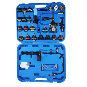 Vacuum Radiator Coolling Pressure Pneumatic System Tester Purge Refill Tool Kit - Picture 1 of 10