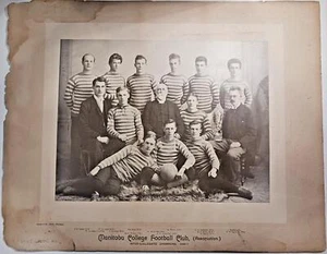 1896-97 Manitoba College Football Club Kabinett Team Foto - Bild 1 von 3