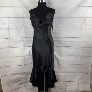 Vestido Grace Vestido Camisola Sin Cordones Volantes Satén Seda Boda Fiesta EE. UU. Cola de Pescado - Imagen 1 de 24