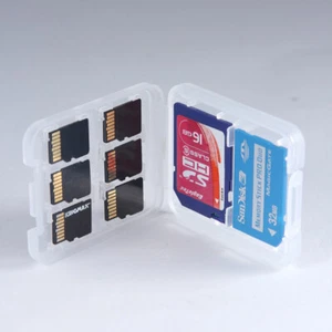 Plastic Micro Memory Card Storage Case Box MS SD TF Cards Holder Organizer Tools - Picture 1 of 10