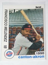 1990 BEST CANTON-AKRON INDIANS FRANCISCO MELENDEZ CARD #16