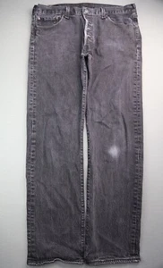 Men's 2018 Levi's Button Fly 501 Jeans Straight Stretch Size 36x32 (Msr 35x29) - Picture 1 of 9