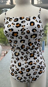 CUPSHE Women's XL One Piece Swimsuit Leopard Print Bathing Suit NWT - Picture 1 of 5