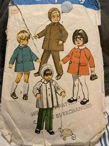 Simplicity 9042 Children’s Vintage pattern Age 2 Coat Trousers Used Damage Marks - Picture 1 of 2