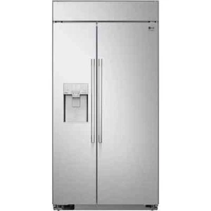 LG Studio SRSXB2622S 42 Inch Built In Side By Side Refrigerator: Stainless Steel - Picture 1 of 5