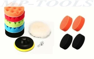 KIT LUCIDATURA AUTO DISCHI SPUGNA TAMPONE PLATORELLO 75 MM 3" POLLICI 11 PZ - Foto 1 di 1