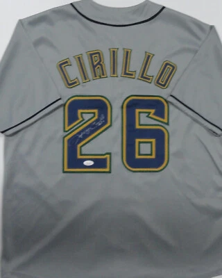 Camiseta deportiva Brewers All Star firmada por Jeff Cirillo réplica personalizada GRIS AUTOMÁTICA - JSA Foto 1 de 3