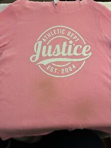 Girl’s Size Large(10) Pink JUSTICE Hooded Sweatshirt