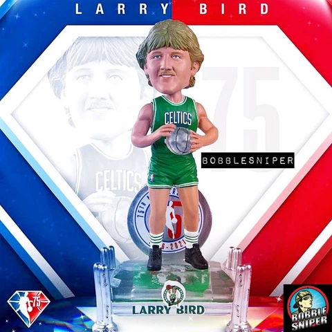 LARRY BIRD Boston Celtics 75th Anniversary Exclusive NBA Bobblehead Cover