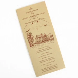 70s Fernald House Brochure Historical Home Santa Barbara California Vintage - Picture 1 of 5