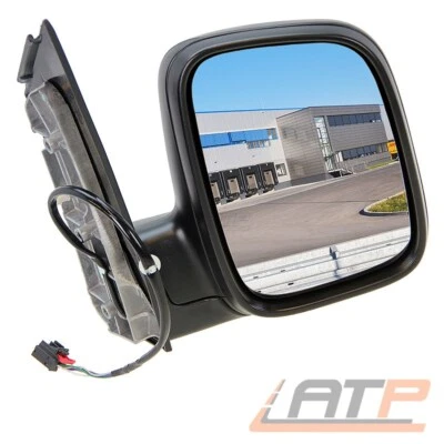 AUßENSPIEGEL SPIEGEL RECHTS KONVEX BEHEIZBAR ELEK SCHWARZ FÜR VW CADDY 3 04-15 - Bild 1 von 4