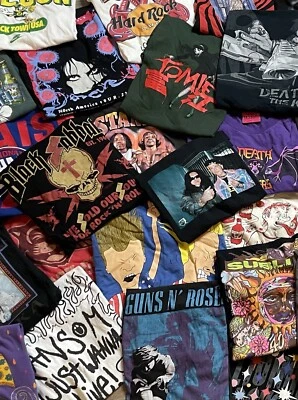 Lote de 5 camisetas bandas deportivas aleatorias películas arte patín Y2K grunge cultura pop rap Foto 1 de 3