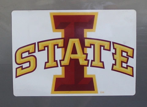 Large Iowa State University Cyclones Team Magnet Football Logot NCAA College Cover