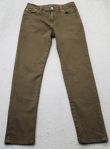 Polo Ralph Lauren Jeans Youth Size 14 Green Denim Medium Wash Pockets Preppy - Picture 1 of 10