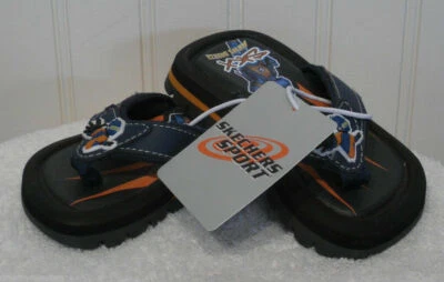 Sandalias Skechers Heatwaves SKX Hero con correa en Z para niños pequeños 5 azul marino/naranja $30 nuevas con etiquetas Foto 1 de 2