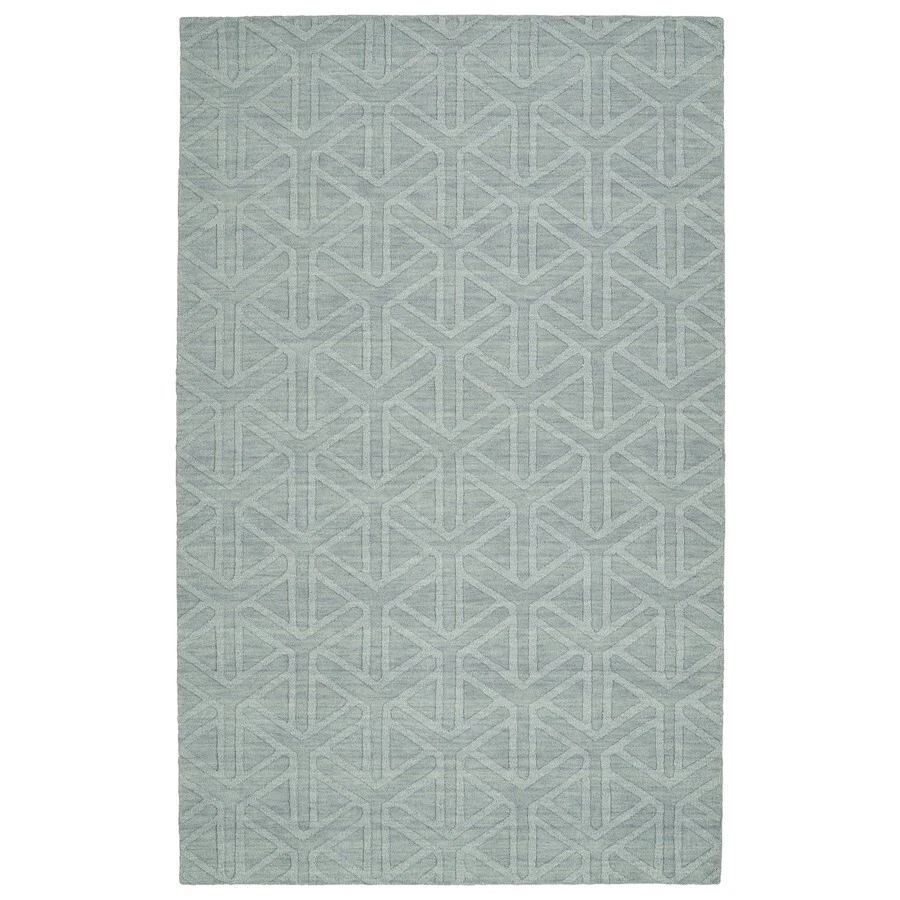Tapete de área moderno estampado Kaleen Rugs, azul claro, 5'x8' - IPM08-79-58 - Imagem 1 de 1