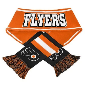 Sciarpa Philadelphia Flyers maglia collo invernale NUOVA NHL 65" logo squadra Wordmark - 2013 - Foto 1 di 3