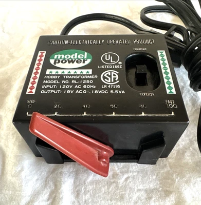 Modelo Power Hobby Transformer RL-1250 Modelo Tren Set Fuente de Alimentación Escala HO  Foto 1 de 4