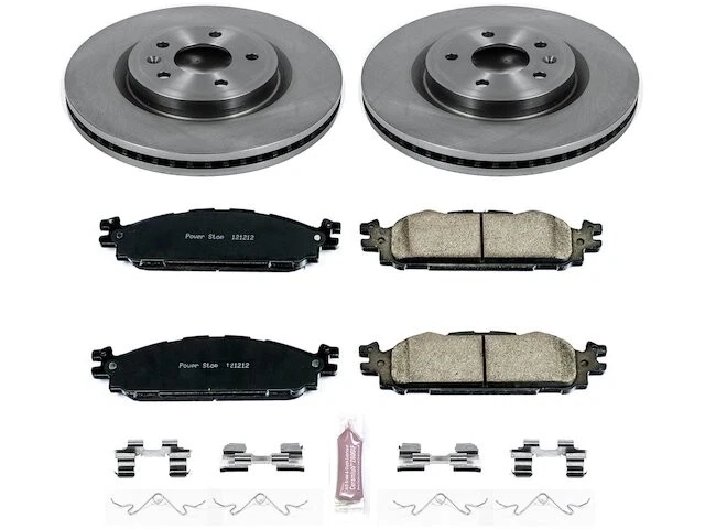 Kit de pastillas de freno delanteras y rotor para Ford Explorer 2011-2019 2012 2013 2014 DS685RD Foto 1 de 1