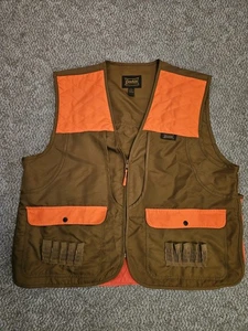 Gamehide Men's Size XL Switchgrass Upland Field Hunting Vest Orange/Brown - Picture 1 of 6