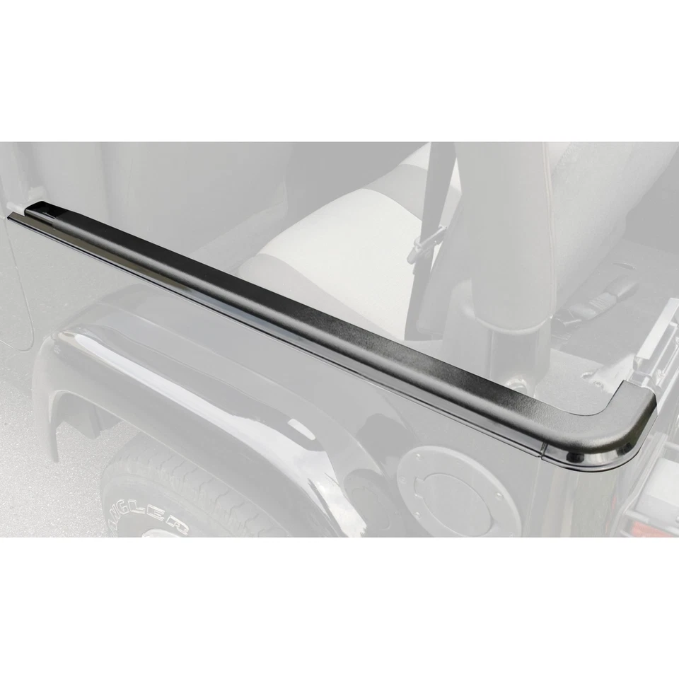 For Jeep Wrangler 04-06 Rugged Ridge Black Body Tub Rail Armor w Bestop Supertop Foto 1 de 1