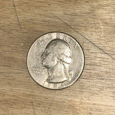 1984 D Washington Rare no rim error  See Pictures - Image 1 of 4
