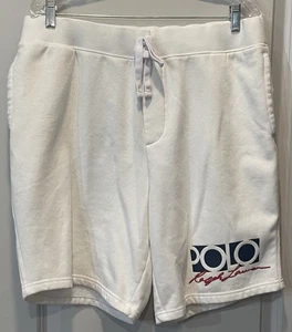 Men’s Polo Ralph Lauren White Heavyweight Shorts Size XL - Picture 1 of 9