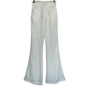 Princess Polly Elsie White High-Waisted Pants size 4 - Picture 1 of 10