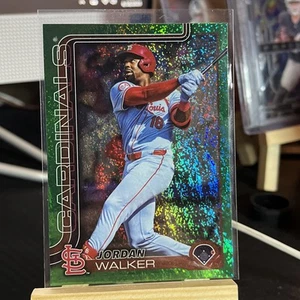 2025 Topps Series 2 Jordan Walker Green Sand Glitter Foul 16/99 - Picture 1 of 2