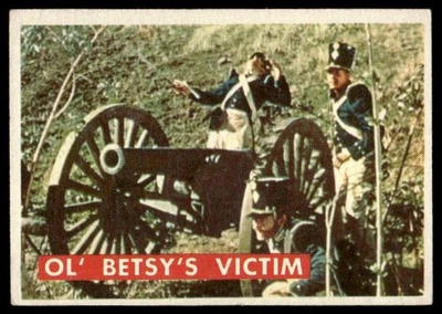 1956 Topps Davy Crockett Green Back (R712-1a) #57A Ol' Betsy's Victim EX+ - Image 1 of 2