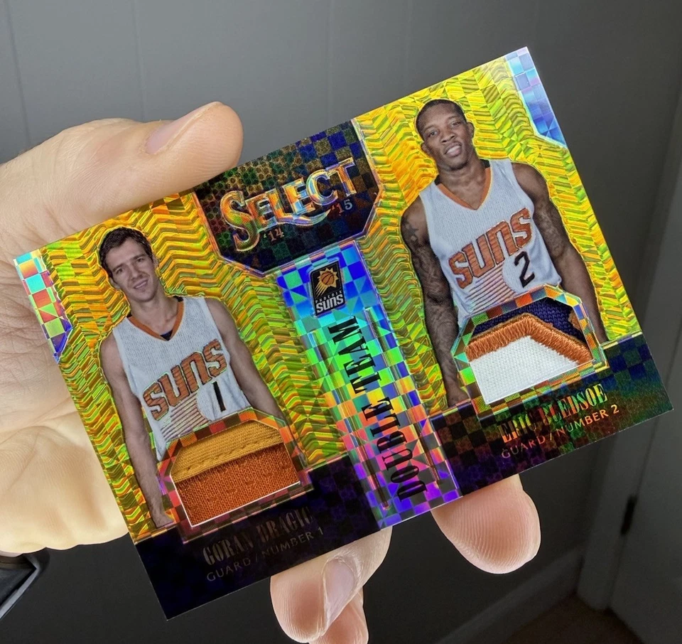 Camisetas Select Double Team Game Worn 2014 #29 Eric Bledsoe Goran Dragic Gold/10 Foto 1 de 4