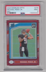 Panini Donruss Optic Michael Penix Jr 2024 rojo radiocontrol clasificación de novato/125 PSA 9 #279 - Imagen 1 de 1