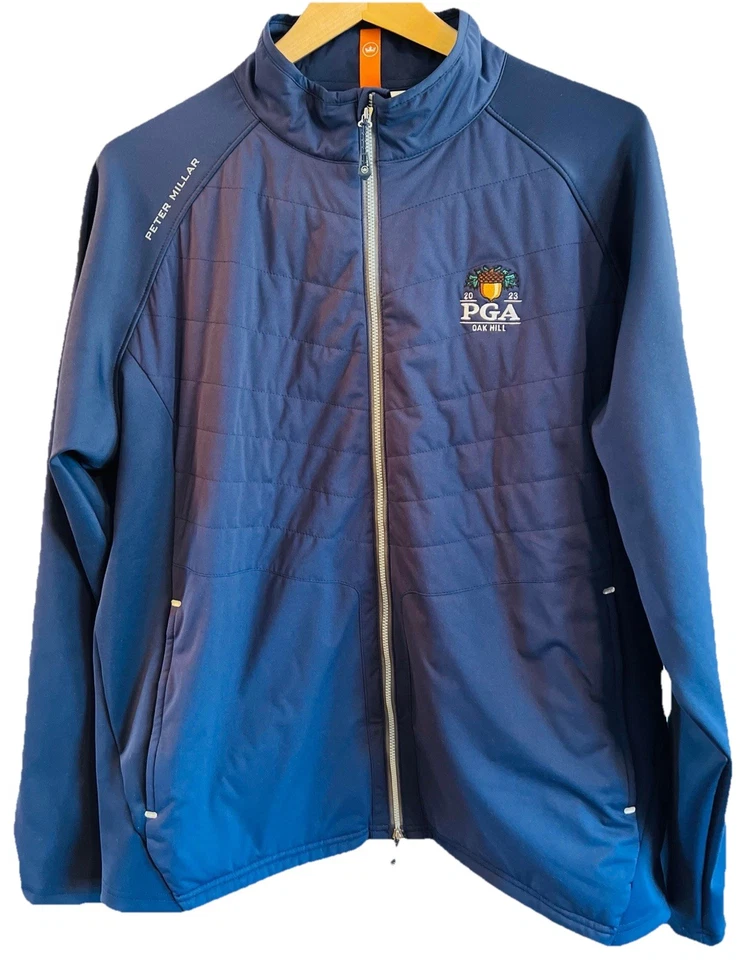 CHAQUETA DE GOLF PETER MILLAR PGA CHAMPIONSHIP OAK HILL AZUL MARINO XL BROOKS KOEPKA NUEVA Foto 1 de 4