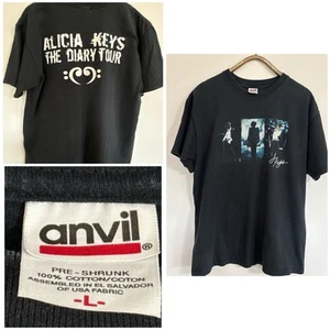 OLDSTOCK NEW 2005 VTG Alicia Keys The Diary Tour Shirt Adult Size L Black (OBO) - Picture 1 of 21