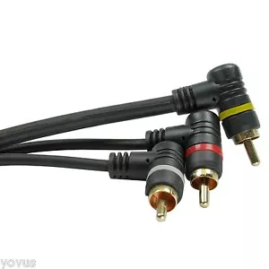 35 Fuß 3 Cinch Composite Audio und Video A/V Kabel TV DVD Satellit Videorecorder Patchkabel - Bild 1 von 2