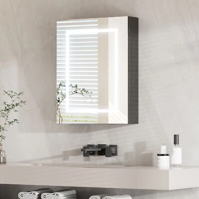 24" x 30" LED Bathroom Medicine Cabinet w/ Lighted Mirror Anti-Fog Touch Sensor - Image 1 of 4