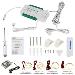 16 Steps LED Strip Light Stair Lighting Controller Motion Sensor System Full Kit - Picture 1 of 13