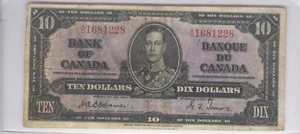 1937 $10 Bank of Canada Osborne Towers BC-24a! - Bild 1 von 2