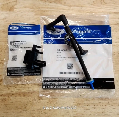 NEW 2015-2020 Ford F150 4X4 Auto Hub Lock Vacuum Line & Solenoid Actuator Set,OE - Imagem 1 de 3