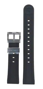 Correa de reloj Seiko 20 mm serie negra para Prospex Captain Wilard Sumo R03T012M0 - Imagen 1 de 3