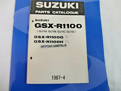 Sukuki GSX R 1100 Moto Manual Catálogo Piezas de Repuesto Spare A Motorcycle - Imagen 1 de 4