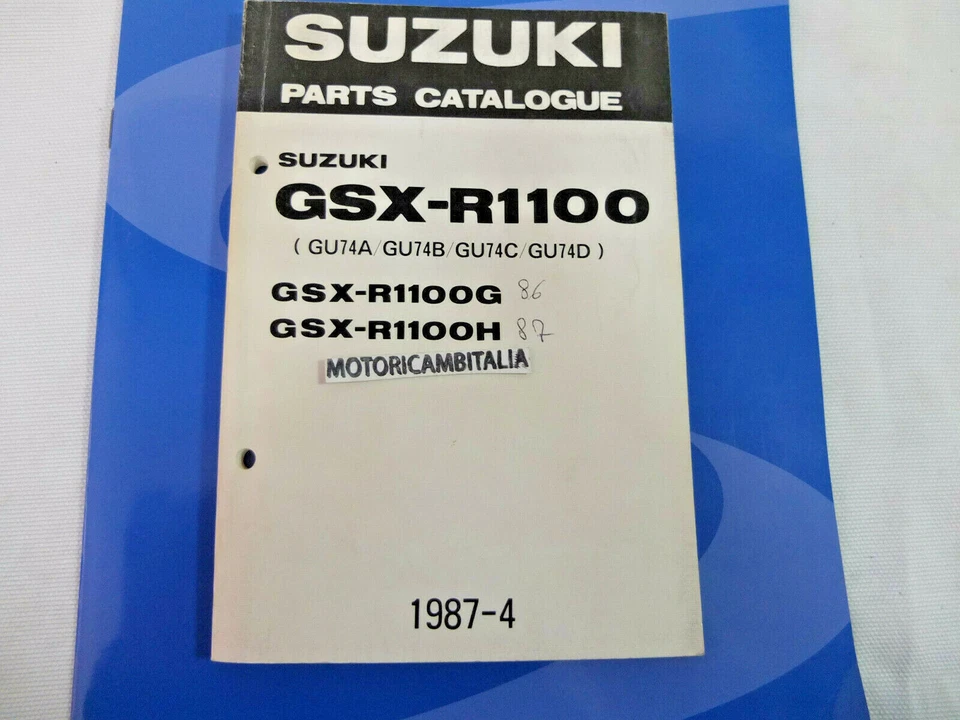 Sukuki GSX R 1100 Moto Manual Catálogo Piezas de Repuesto Spare A Motorcycle - Imagen 1 de 4