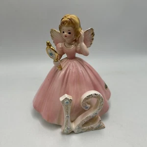 Josef Originals Birthday Angel Age 12 Black Eyes Pink Dress 6” - Picture 1 of 7