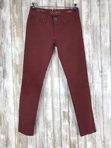 DL1961 EMMA Legging ajustado Legging Jeans Granate Rojo Profundo Lavado 27 $198 - Imagen 1 de 8