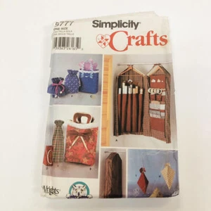 Simplicity Patrón de Costura 5777 Regalo Envoltura Accesorios Organizador Bolsas Sin Cortar - Imagen 1 de 2