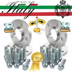 4 Separadores 12+ 12mm 5x98 58.1+ 20BULLONI X Fiat Tipo 500L Alfa 147 156 Gt Gtv - Imagen 1 de 4