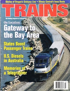 TRAINS 7/97 U.S. DIESELS in AUSTRALIA BAY AREA GATEWAY, IC IOWA, OREGON SISKIYOU - Imagen 1 de 2