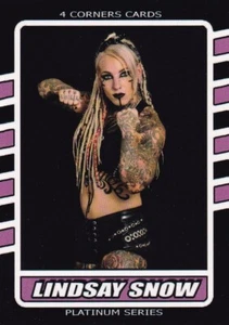 Lindsay Snow Pro Wrestling Trading Card 4 Corner Wrestler C-3 Indy WWE AEW - Picture 1 of 5