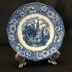 Platillos Liberty Blue de Staffordshire Old North Church varios disponibles - Imagen 1 de 6