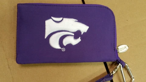 Kansas State Wildcats  ID Wallet Wristlet Cell Phone Case Charm 14 Purse Cover